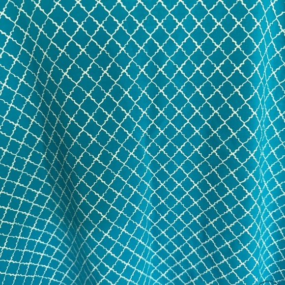 L.L. Bean Womens Size 1X Turquoise Wrap Top 3/4 Sleeve Workwear Classic Style - Picture 7 of 11